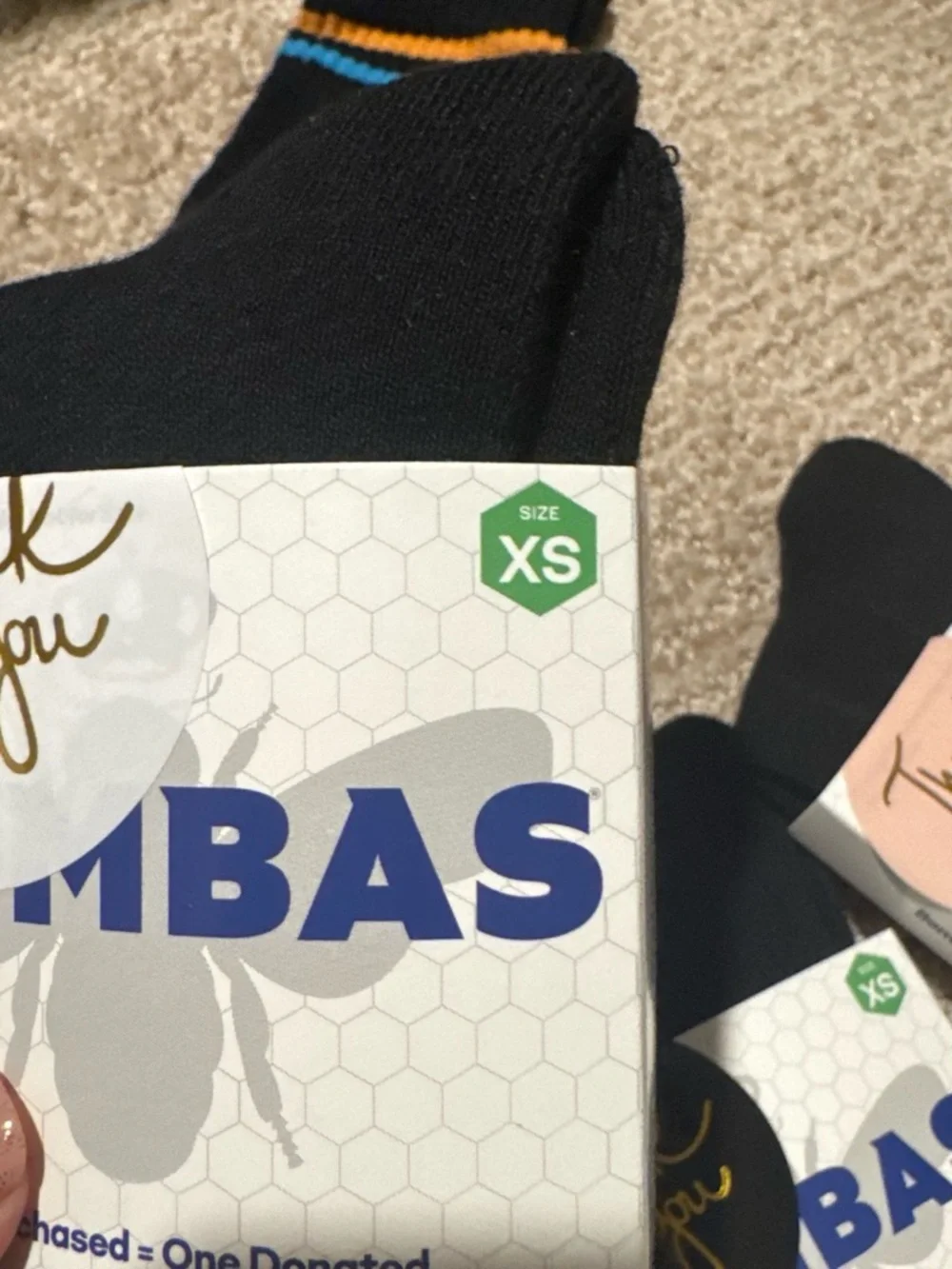 Bombas Black Athletic Crew Socks - Set of 4